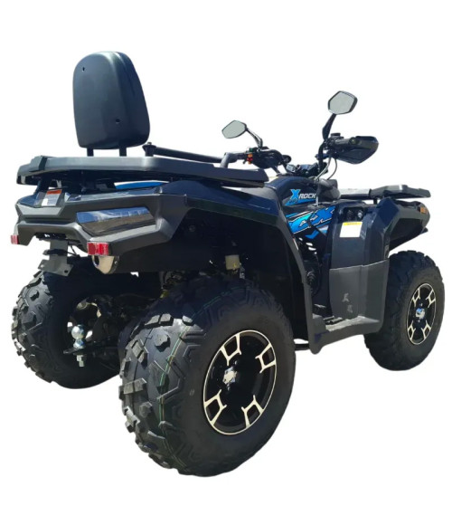 Quad NCX X-ROCK 270 R10 Omologato T3B - Colore Nero/Blu - Vista Frontale Sinistra