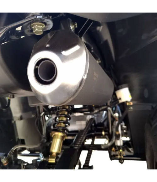 Quad NCX X-ROCK 270 R10 Omologato T3B - Colore Nero/Arancio - Vista Frontale Sinistra