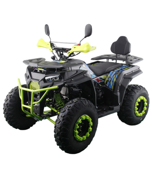 Quad NCX Angry ST 200 R10 - Colore Nero-Giallo - Vista Frontale Sinistra