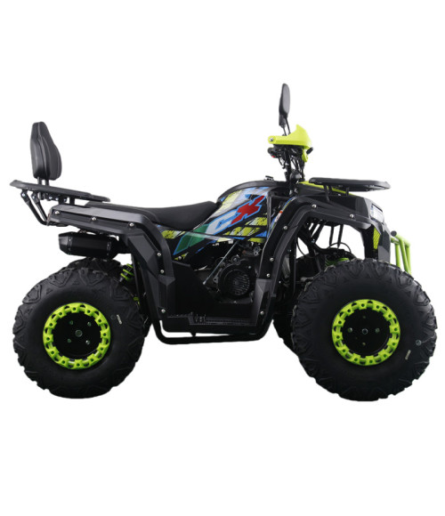 Quad NCX Angry ST 200 R10 - Colore Nero-Giallo - Vista Frontale Sinistra