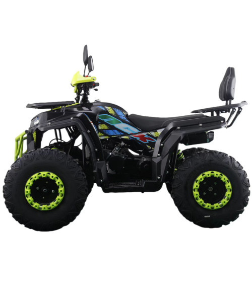 Quad NCX Angry ST 200 R10 - Colore Nero-Giallo - Vista Frontale Sinistra