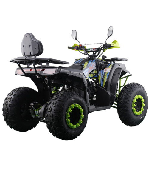 Quad NCX Angry ST 200 R10 - Colore Nero-Giallo - Vista Frontale Sinistra