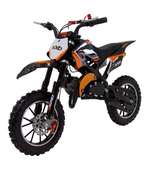 Mini Cross bambino KXD 701 50cc - Colore Arancione - Vista Frontale Sinistra
