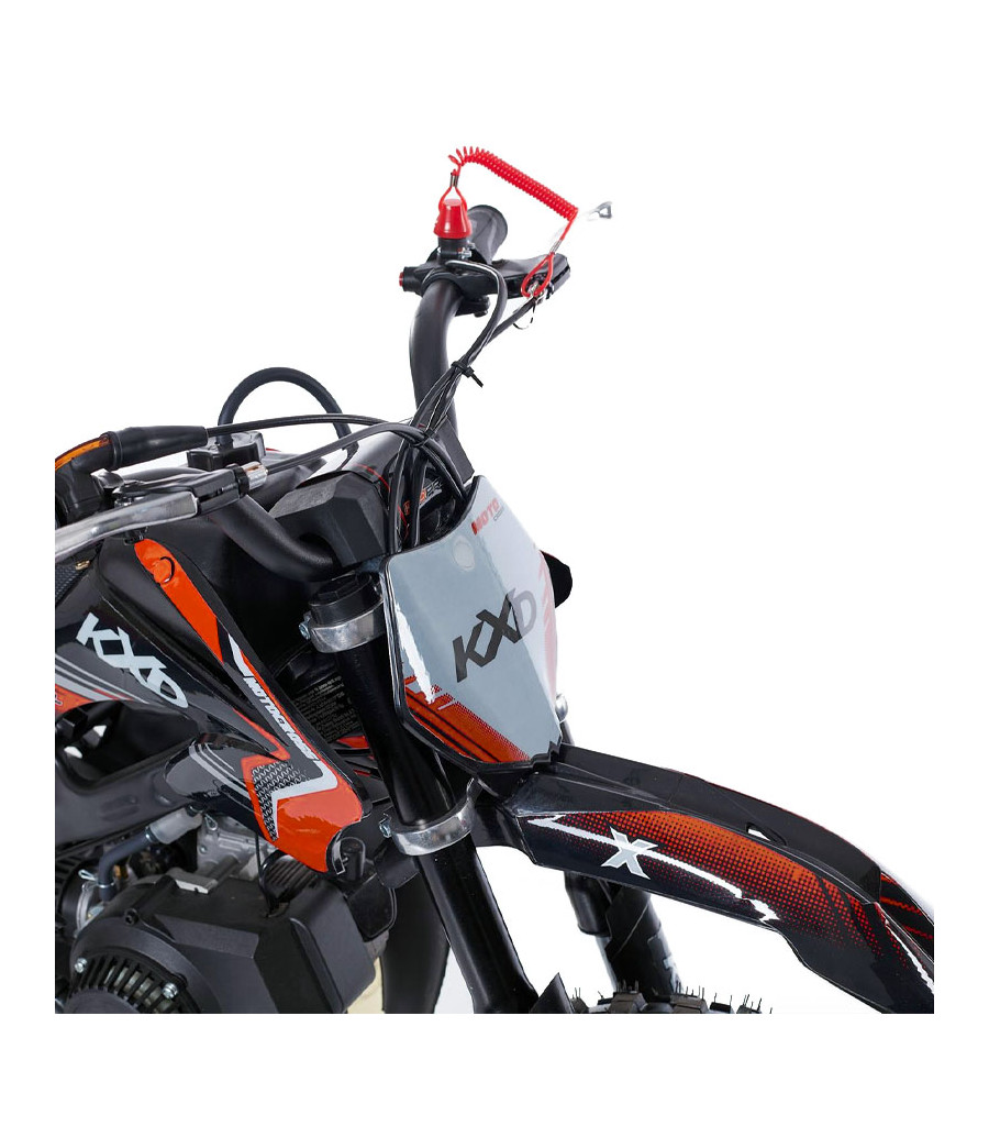 Fender Flame Giallo-Blù Anteriore Pocket Bike Mini Cross HMParts