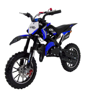 Mini Cross bambino KXD 701 50cc - Colore Blu - Vista Frontale Sinistra