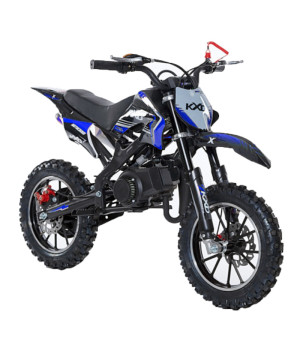 Mini Cross bambino KXD 701 50cc - Colore Blu - Vista Frontale Destra