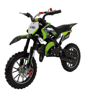 Mini Cross bambino KXD 701 50cc - Colore Verde - Vista Frontale Sinistra