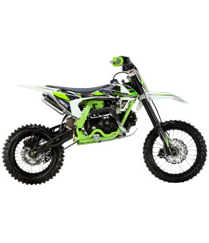 Pit Bike KXD 707C ZMX ruota 14/12 - Colore Verde - Vista Laterale Destra