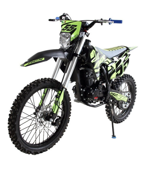 Pit Bike NCX SXR 250 4T 21/18 M.Y.25 - Colore Nero/Giallo - Vista Frontale Sinistra