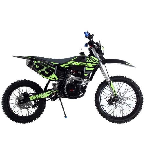 Pit Bike NCX SXR 250 4T 21/18 M.Y.25 - Colore Nero/Giallo - Vista Frontale Sinistra