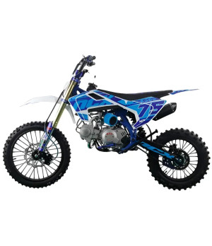 Pit Bike NCX SXR Evolution 140cc 17/14 - Colore Bianco/Celeste - Vista Laterale Sinistra