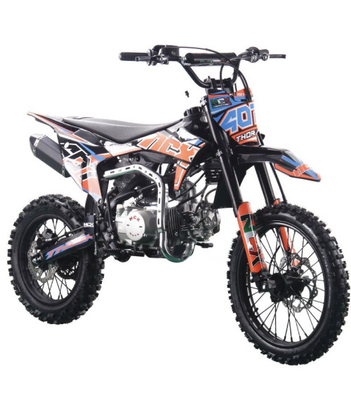 Pit Bike NCX Thor Evolution 150 17/14 4 Marce - Colore Nero/Arancio - Vista Frontale Sinistra