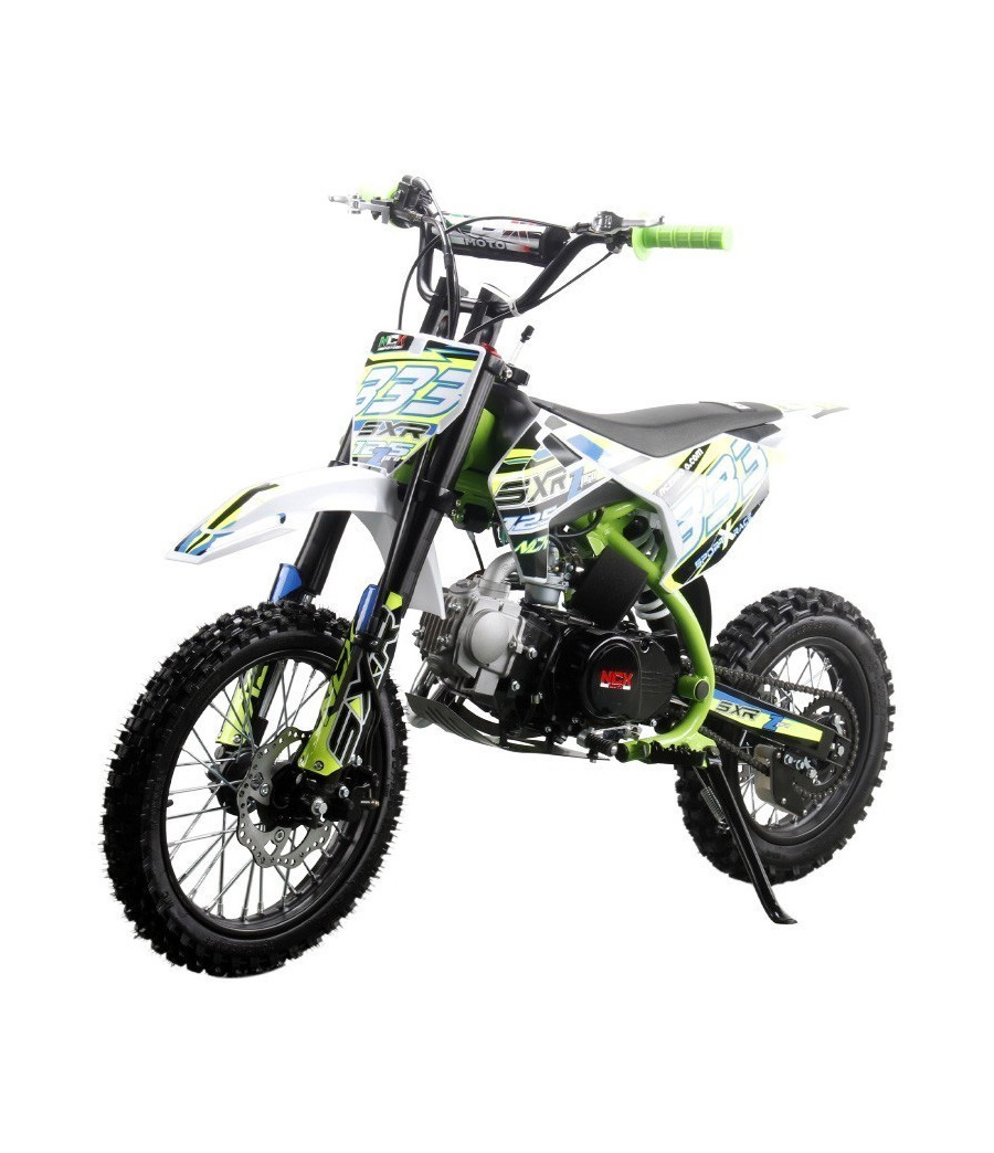 Pit Bike NCX SXR Z-PRO 125cc 14/12 4 Marce SemiAuto - Vista Frontale Sinistra