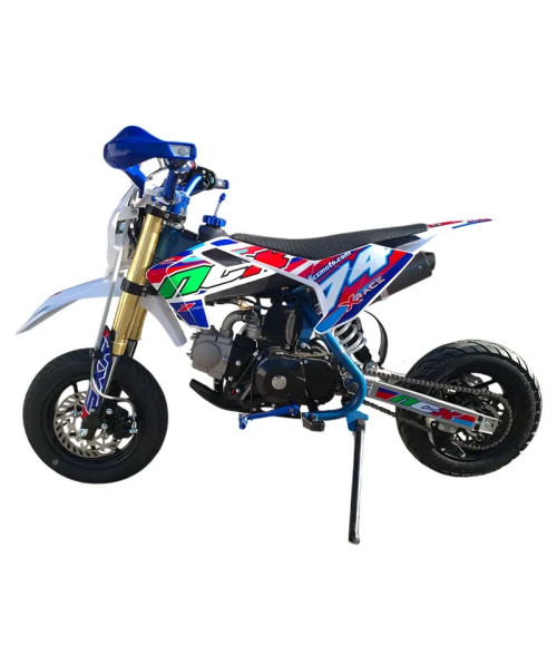 Pit Bike NCX New SXR 125 10/10 Semiauto Motard Telaio 14" - Vista Frontale Sinistra