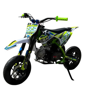 Pit Bike NCX SXR 125 10/10 Motard 4 Marce Manuale Telaio 14" - Vista Frontale Sinistra