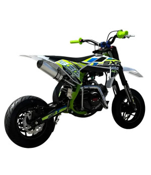 Pit Bike NCX SXR 125 10/10 Motard 4 Marce Manuale Telaio 14" - Vista Posteriore Destra