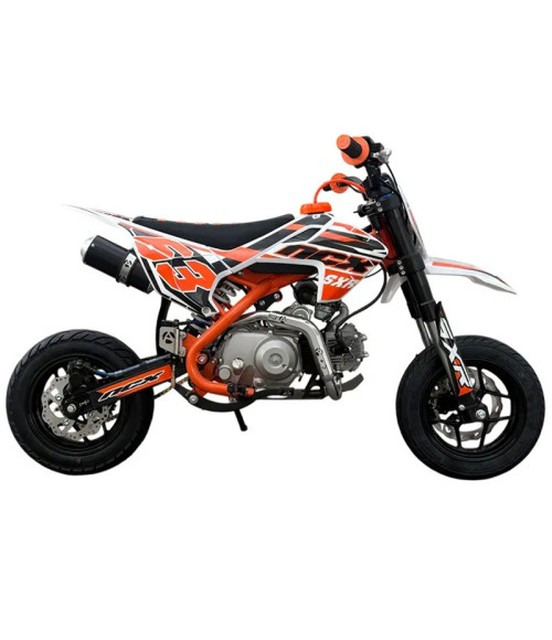 Pit Bike NCX SXR 125 10/10 Motard Gold Semiauto Telaio 14" - Vista Frontale Sinistra