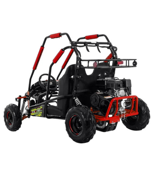 Buggy NCX FX Easy 200cc - Colore Nero-Rosso - Vista Frontale Sinistra
