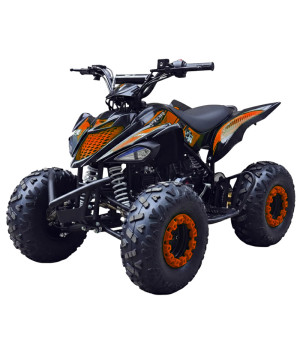 Quad ATV Raptor 110cc - Colore Arancione - Vista Frontale Sinistra