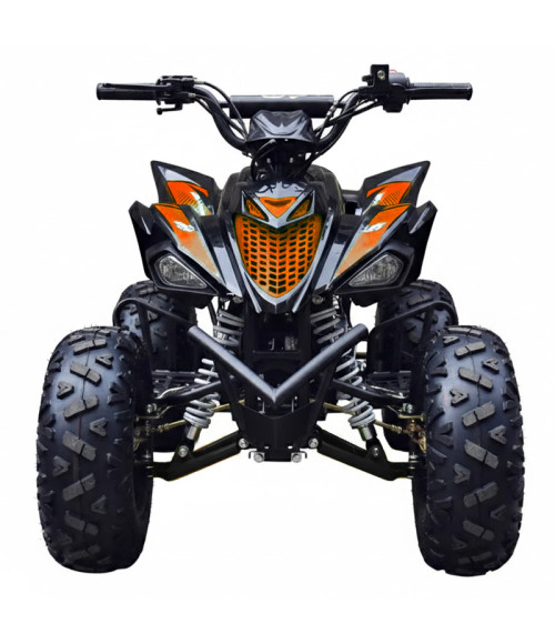 Quad ATV Raptor 110cc - Colore Arancione - Vista Frontale Sinistra