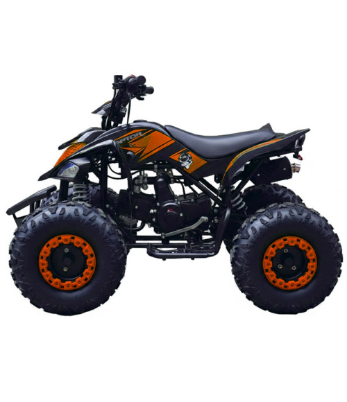 Quad ATV Raptor 110cc - Colore Arancione - Vista Frontale Sinistra