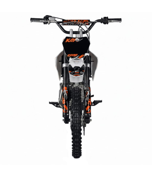 Pit Bike Kayo 110cc Auto 14/12 TSD 110 - Colore Arancione - Vista Frontale Destra