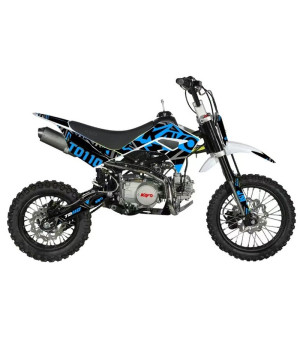 Pit Bike Kayo 110cc Auto 14/12 TSD 110 - Colore Blu - Vista Laterale Destra