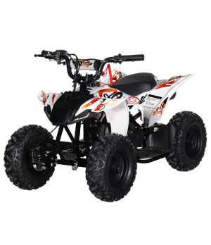 Mini Quad Kayo A50 50cc Ruote 6" XL - Colore Arancione - Vista Frontale Sinistra