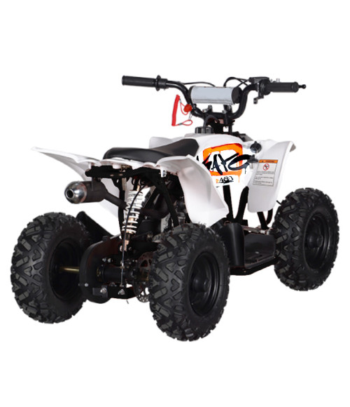 Mini Quad Kayo A50 50cc Ruote 6" XL - Colore Arancione - Vista Frontale Sinistra