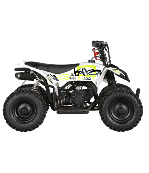 Mini Quad Kayo A50 50cc Ruote 6" XL - Colore Giallo Fluo - Vista Laterale Destra