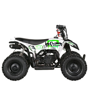 Mini Quad Kayo A50 50cc Ruote 6" XL - Colore Verde - Vista Laterale Destra