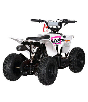 Mini Quad Kayo A50 50cc Ruote 6" XL - Colore Rosa - Vista Posteriore Destra