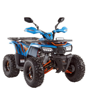 Quad Ztech Hunter II 125cc R8 - Colore Blu - Vista Frontale Destra