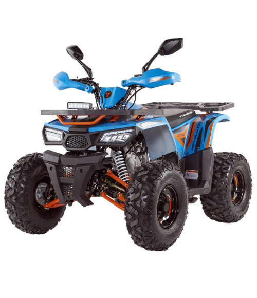 Quad Ztech Hunter II 125cc R8 - Colore Blu - Vista Frontale Destra