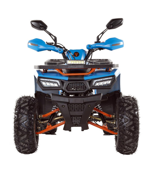 Quad Ztech Hunter II 125cc R8 - Colore Blu - Vista Frontale Destra