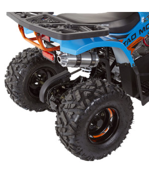 Quad Ztech Hunter II 125cc R8 - Colore Blu - Dettaglio Terminale di Scarico