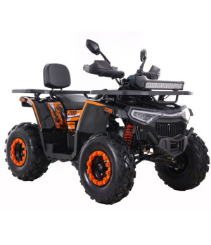 Maxi Quad Ztech Shark III 180cc R10 - Colore Arancione - Vista Frontale Destra