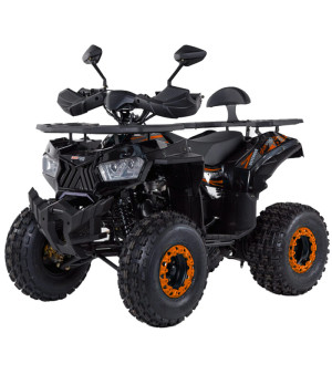 Quad KXD Defender 002S 125cc Ruota 8" - Colore Arancione - Vista Frontale Sinistra
