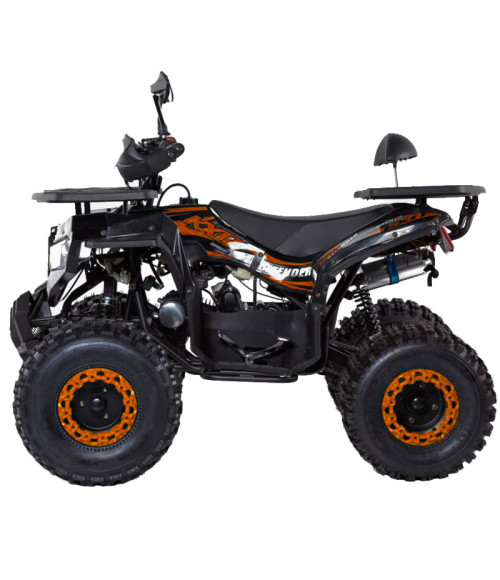 Quad KXD Defender 002S 125cc Ruota 8" - Colore Arancione - Vista Frontale Sinistra