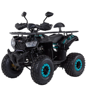 Quad KXD Defender 002S 125cc Ruota 8" - Colore Blu - Vista Frontale Sinistra