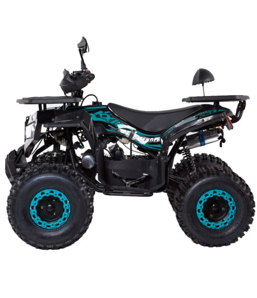 Quad KXD Defender 002S 125cc Ruota 8" - Colore Blu - Vista Frontale Sinistra