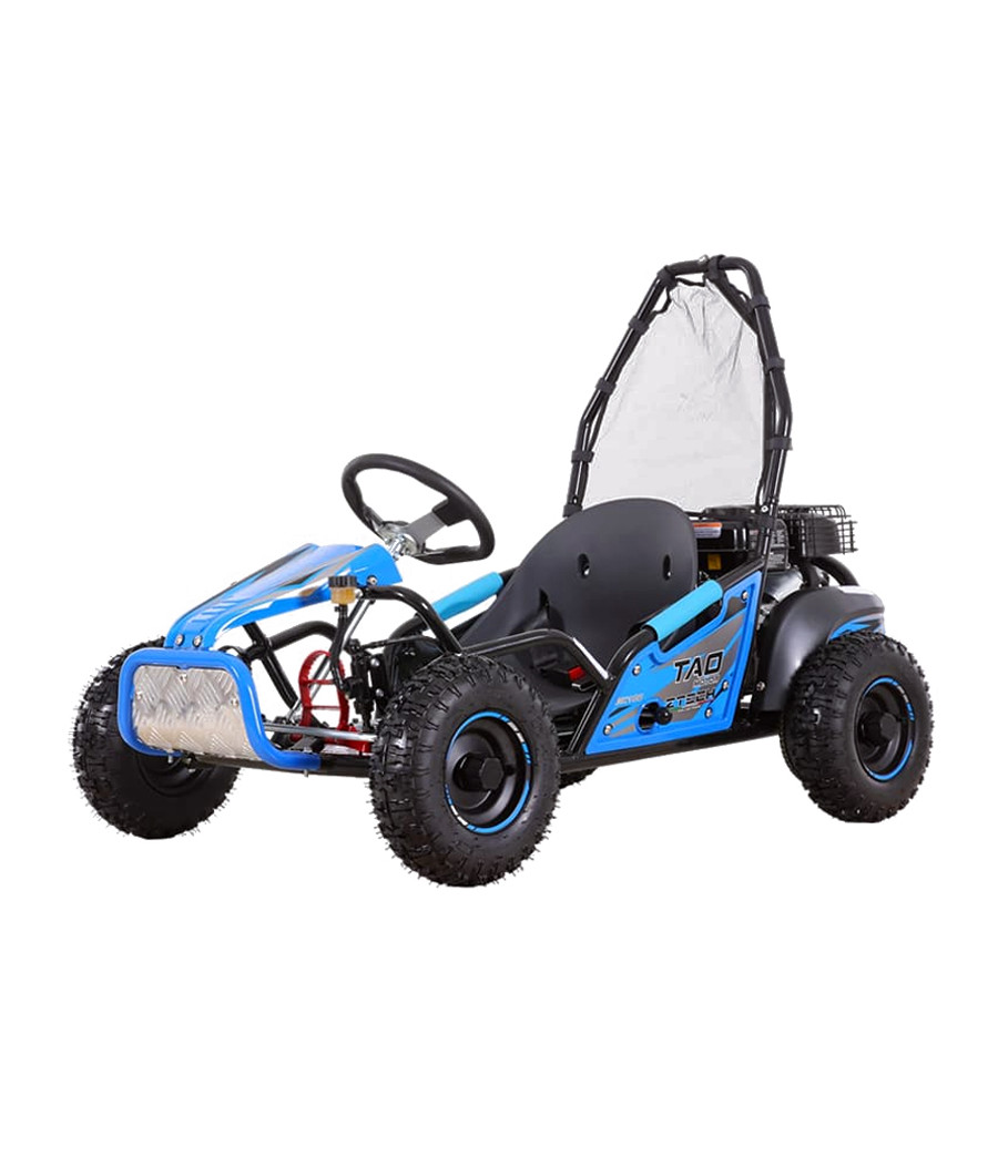 Buggy Ztech GK 100 125cc Ruota 6" Automatico - Colore Blu - Vista Frontale Sinistra
