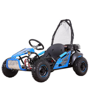 Buggy Ztech GK 100 125cc Ruota 6" Automatico - Colore Blu - Vista Frontale Sinistra