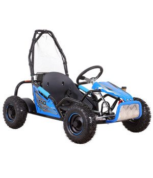 Buggy Ztech GK 100 125cc Ruota 6" Automatico - Colore Blu - Vista Frontale Destra