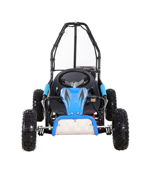 Buggy Ztech GK 100 125cc Ruota 6" Automatico - Colore Blu - Vista Frontale Sinistra