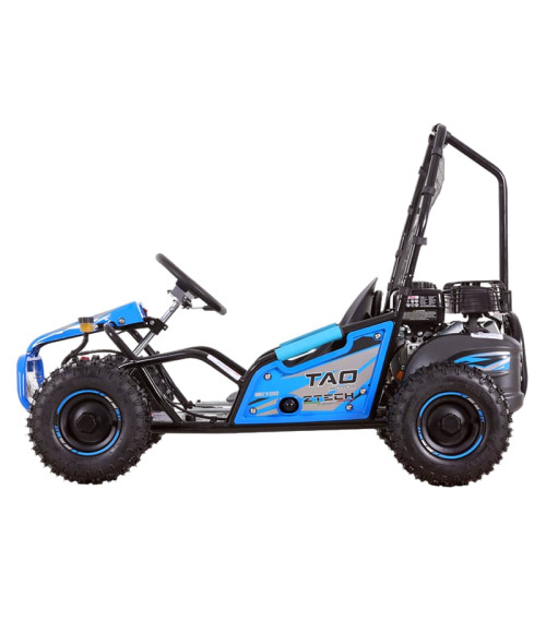 Buggy Ztech GK 100 125cc Ruota 6" Automatico - Colore Blu - Vista Frontale Sinistra