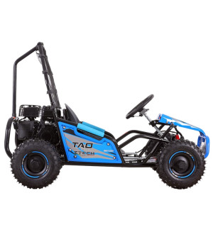 Buggy Ztech GK 100 125cc Ruota 6" Automatico - Colore Blu - Vista Laterale Destra