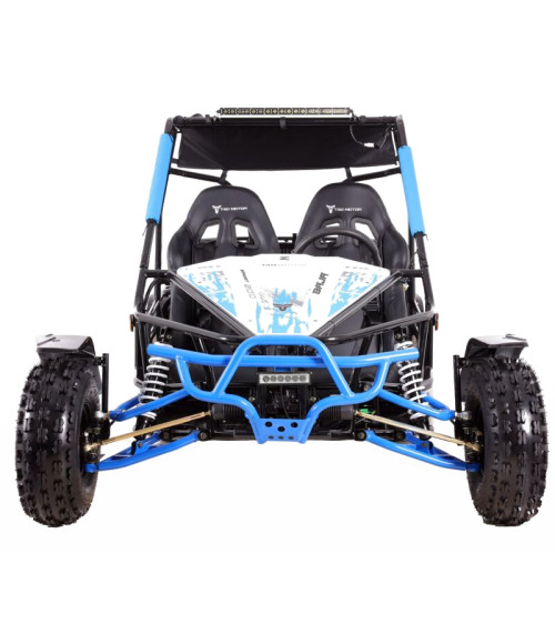Buggy Ztech Baja 200 Ruota 8" Automatico - Colore Blu - Vista Frontale Sinistra
