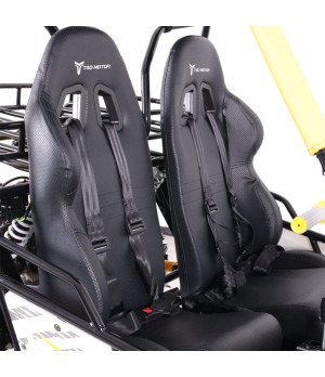 Buggy Ztech Baja 200 Ruota 8" Automatico - Dettaglio Sedili Sport con cinture di sicurezza
