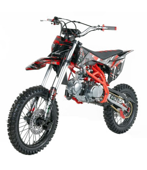 Pit Bike Ztech ZTX 27 125cc 17/14 - Colore Rosso - Vista Frontale Sinistra